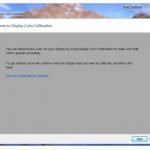 New Color Calibration Settings in Windows 7