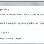 Windows 7 handles application hang ups without crashing them