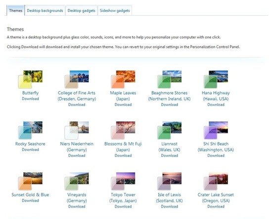Windows Personalize