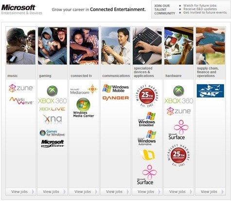 Microsoft Entertainment Jobs