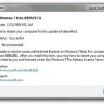Internet Explorer in Windows 7 Beta gets updated, but not to RC 1