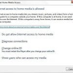 Internet Home Media Access in Windows 7 Media Player