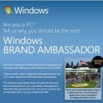 Are you a PC and love Windows? Become a Windows Brand Ambassador!