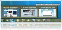 Windows 7 Taskbar with Full Screen Previews