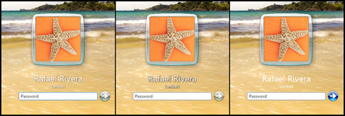 Windows 7 Logon UI Background changer Button Set Comparison