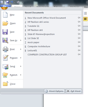 Office 2010 bug button click