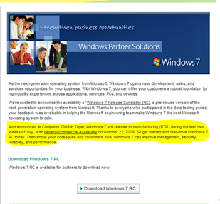 Windows 7 RTM
