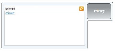 Bing Gadget suggestions
