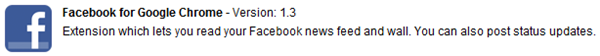 Facebook for Google Chrome