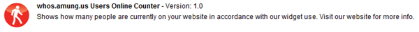 whos.amung.us User Online Counter