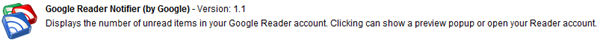 Google Reader Notifier