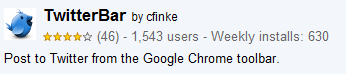 TwitterBar for Google Chrome
