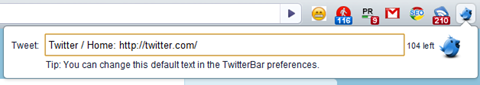 TwitterBar
