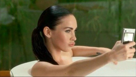 Megan Fox with Motoblur