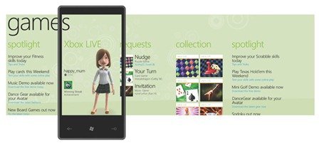 Windows Phone 7 Series Xbox Live Hub