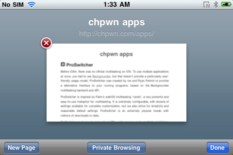 four1 Private Browsing Mode ‘Covert’ will be available for Mobile Safari Soon on Jailbroken iOS Devices [Cydia App]