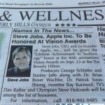 Steve Jobs to be honored at the Vision Awards in Beverly Hills