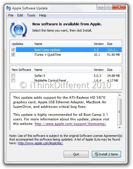 apple boot camp download windows 7