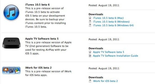 Download iOS 5 Beta 6 for iPhone, iPod Touch and iPad [Direct ...