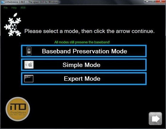 sn0wbreeze 2.8b5 for iOS 5 b5 6wtmk