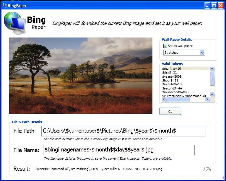 BingPaperInterface