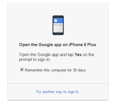 Google Prompt makes it easier to use 2-Step Verification