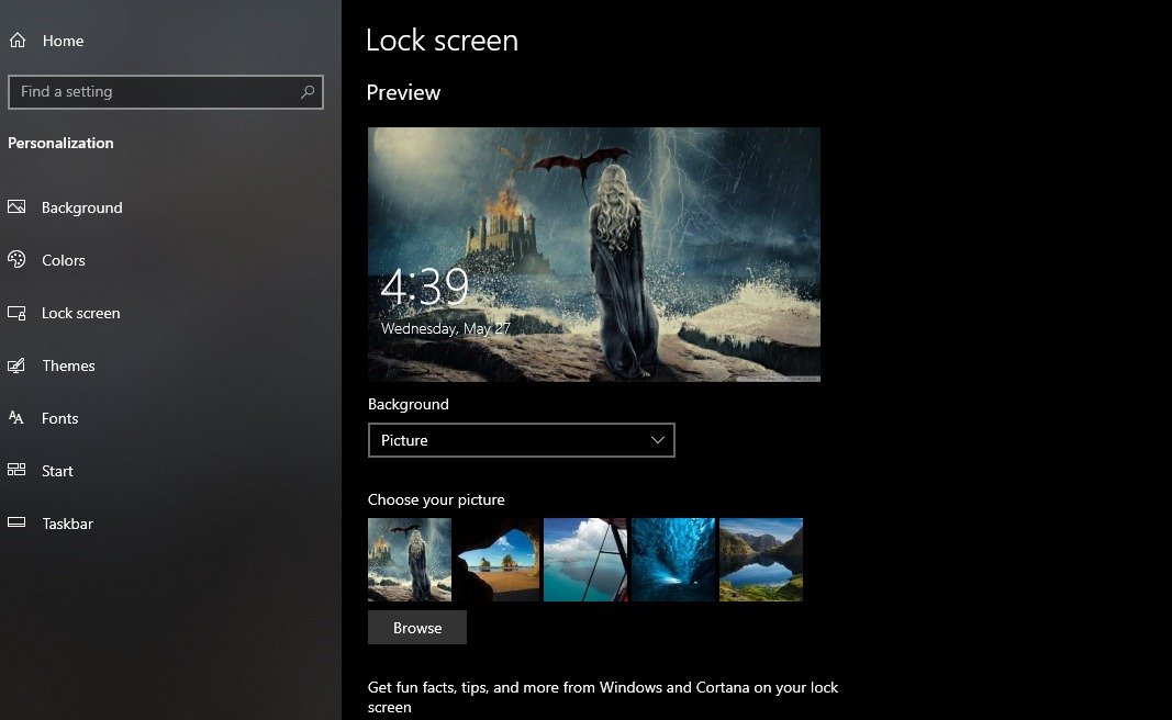 How To Customize Home Screen And Lock Screen Background In Windows 10